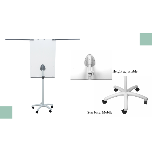 Protable Easel Using Various Magnetic Flipchart Whiteboard